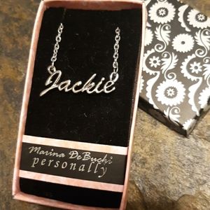 Personalized Jackie name necklace